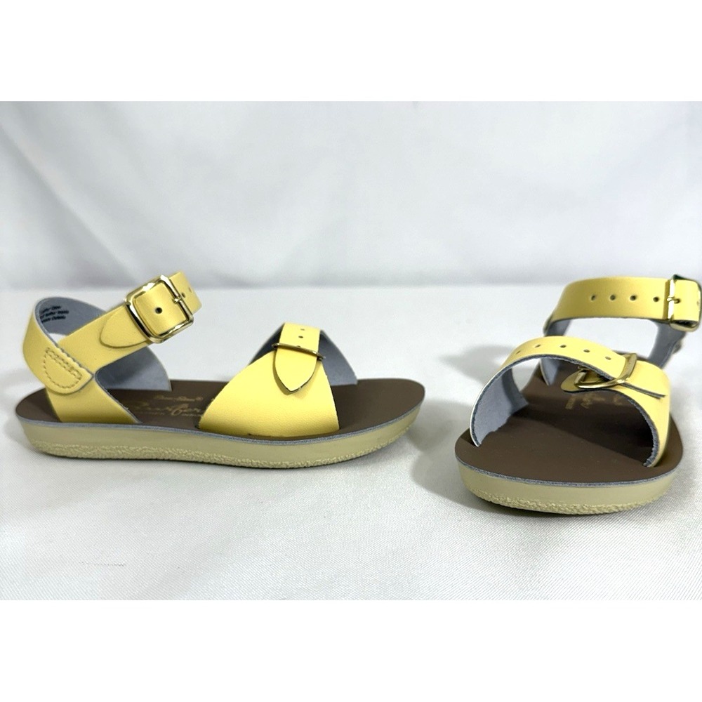 Sun-San Surfer Butter Yellow Leather Sandals Water Friendly Toddler Size 9